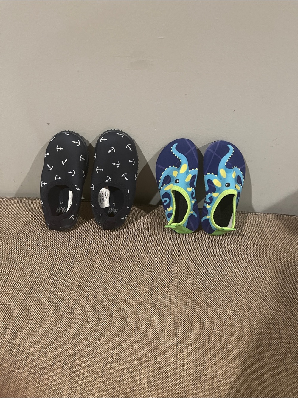 H&M Navy Anchor and Blue Octopus Kids Water Shoes